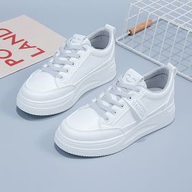 Women's Fashionable And Versatile Flat Bottom Sports Shoes (Option: Grey-35)