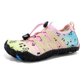 Children's Fashion Simple Water Sports Shoes (Option: Pink-29)